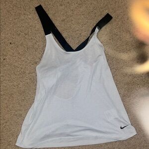 Nike Women's White Tank Top with Black Straps
